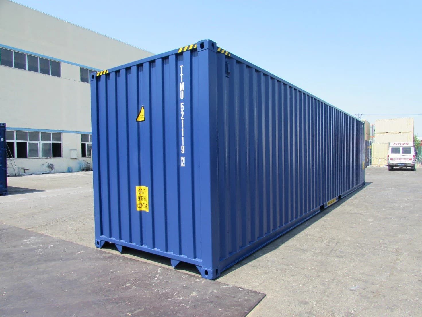 Schiffscontainer 40′ HC 1. Fahrt