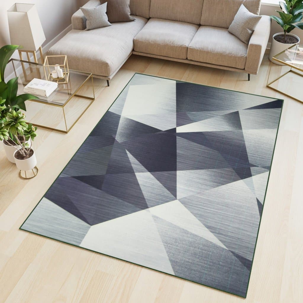 Tapis de salon - Modèle distortion - grand tapis imprimé