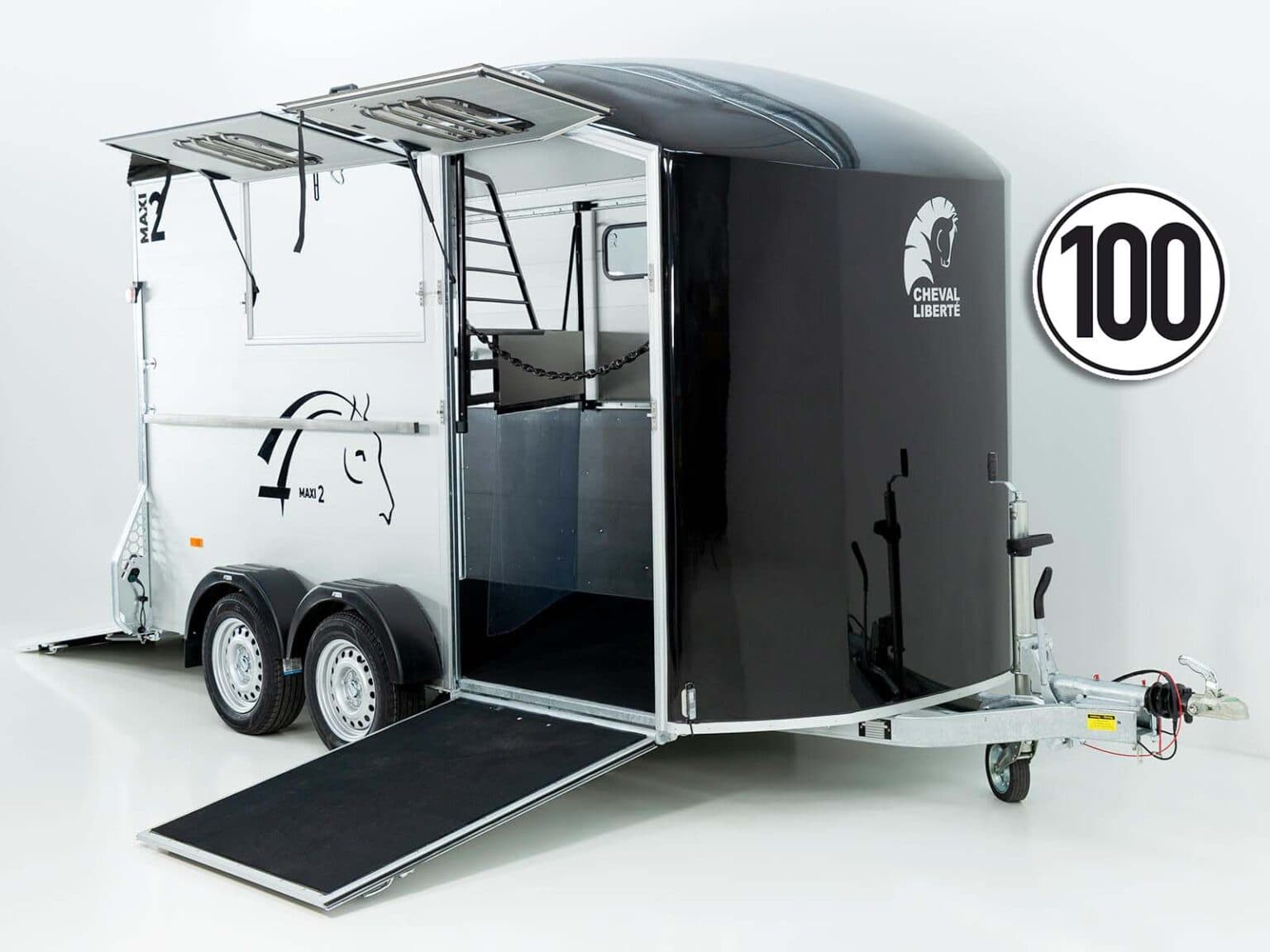 Cheval Liberte Pferdeanhänger MAXI 2 | schwarz-Neu
