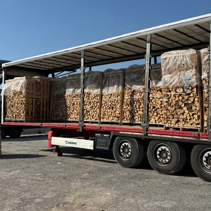 LKW-Ladung Birkenholz (48 RM) – 25-cm-Scheite – Profi-Paket - 2 LKW-Ladungen