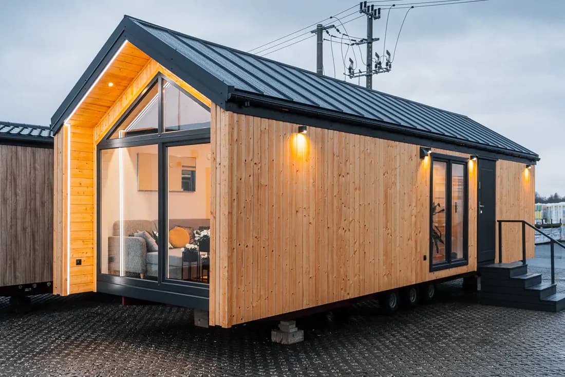 Casa Móvil T2 GABANA – 35 m² con Altillo – Estilo Cabaña Nórdica