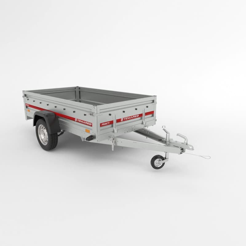 Remolque Temared PRAKTI 2312/R 750 kg – Volquete para transporte de materiales de construcción