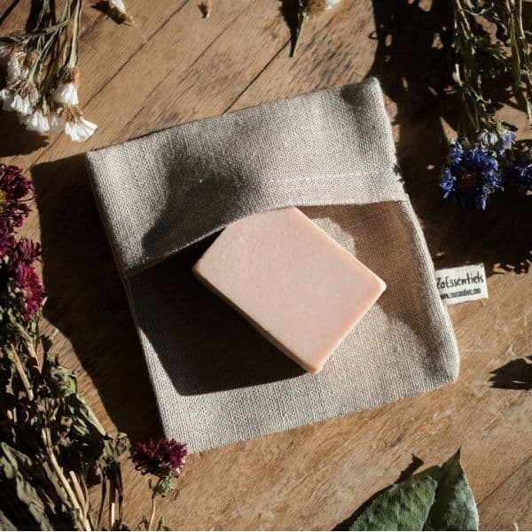 Pochette Savon en Lin Bio - ZOESSENTIELS
