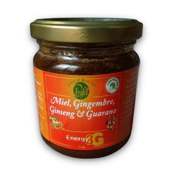 Miel et Gingembre, Ginseng, Guarana (3G) - 250g - Chifa