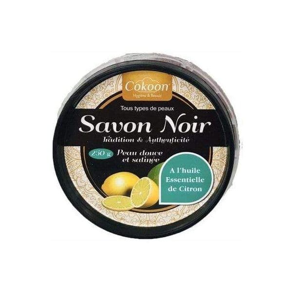 Savon noir à l'Huile de Citron pour visage et corps 250g - Cokoon