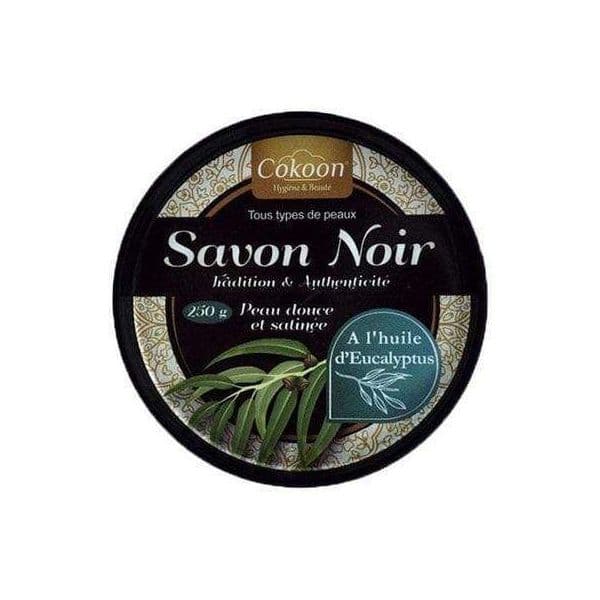 Savon noir à l'Huile d'Eucalyptus pour visage et corps 250g - Cokoon