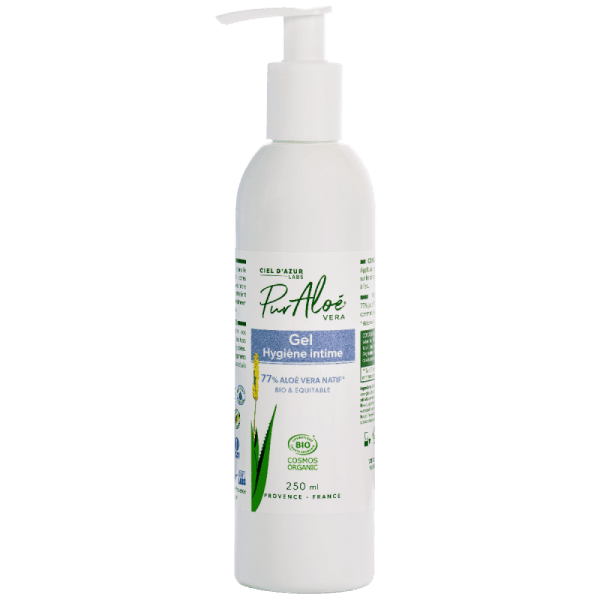 Gel Hygiène Intime Bio - 77% Aloé Vera - Douceur et fraîcheur - 250ml - Pur'Aloé