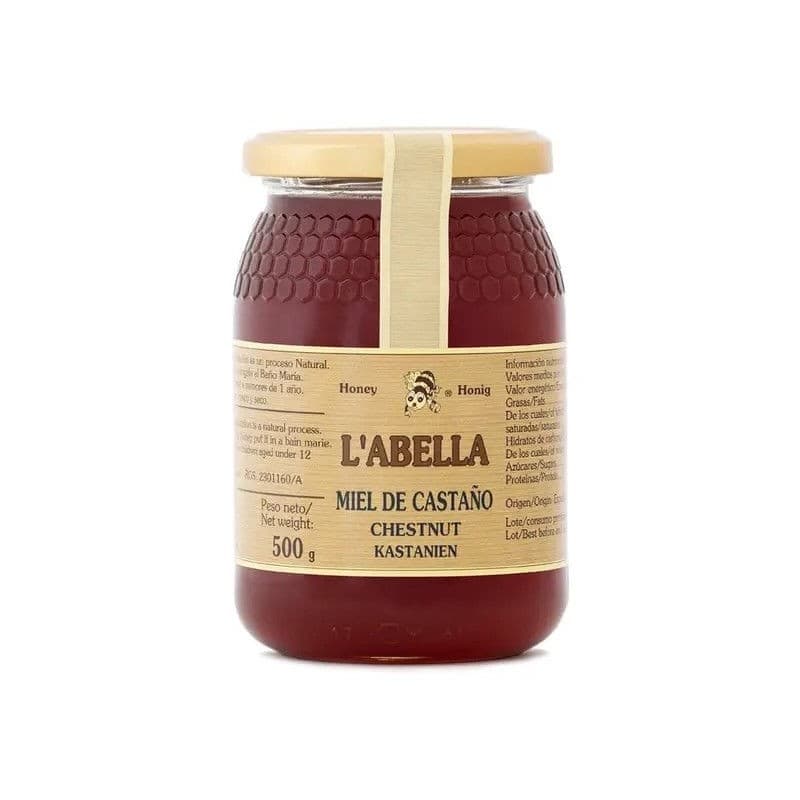 Miel de Châtaigne (châtaignier) - 500g à 1kg - L'ABELLA MEL 500g