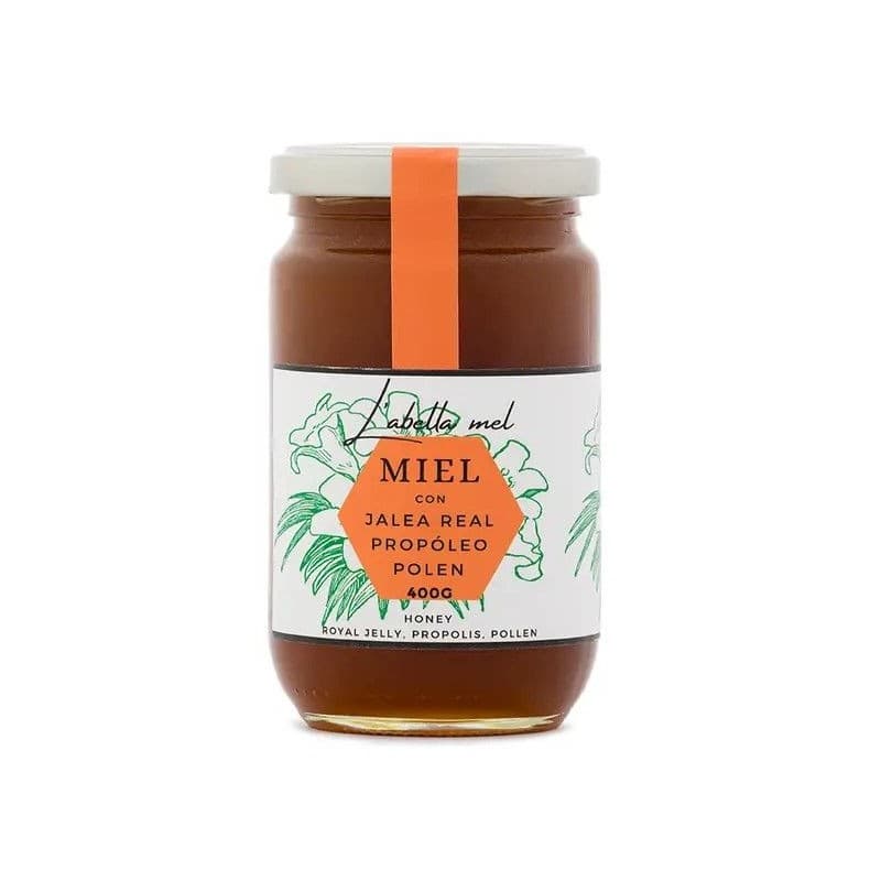 Miel et Gelée Royale, Propolis & Pollen - 400g - L'ABELLA MEL