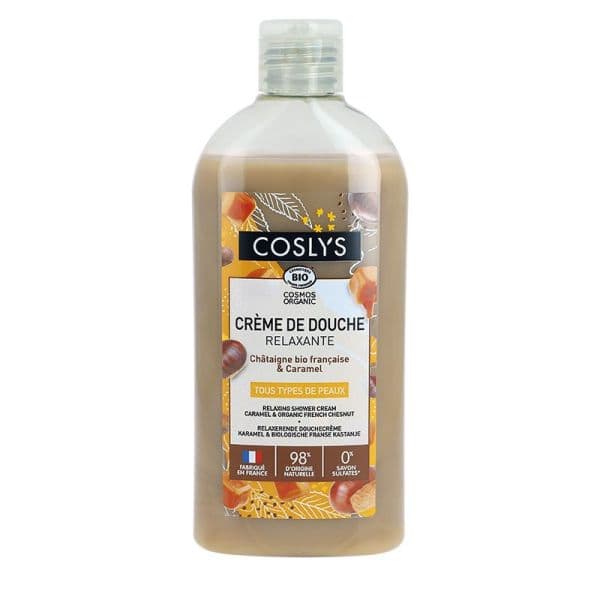 Crème de douche Bio Relaxante - Châtaigne & Caramel - 250ml - Coslys