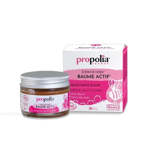 Baume Actif Bio - Propolis, Karité & Miel - 30 ml - Propolia