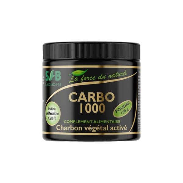 Charbon Actif de Coco en poudre (CARBO1000) - 150g - SFB Laboratoires