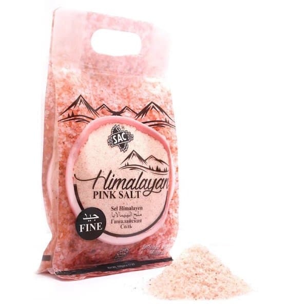 Sel Rose de l'Himalaya fin (poudre) - 500g - 100% Naturel - SAC