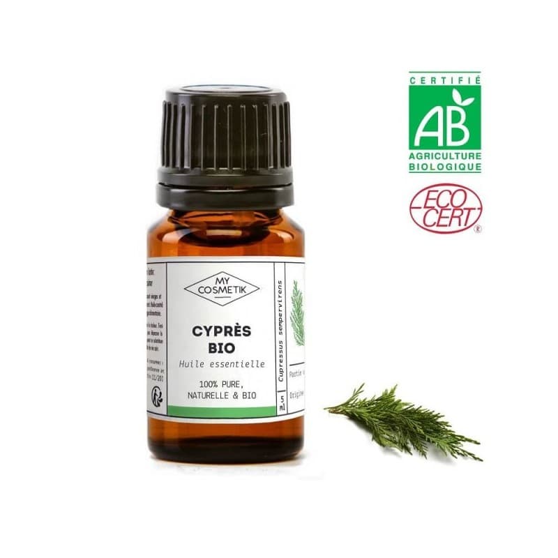 [Zéro Gaspi] Huile essentielle de Cyprès BIO (AB) 10 ml - MyCosmetik