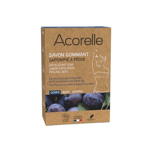 Savon Solide Gommant Certifié Bio – 100g – Acorelle