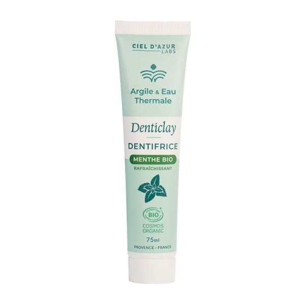 Dentifrice Menthe Bio – 75 ml – Argile & Eau Thermale