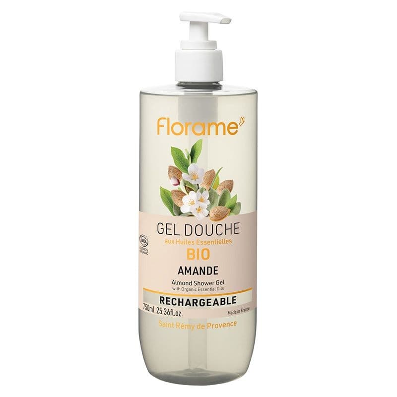 Gel Douche à l'Amande Bio – 750 ml – Florame