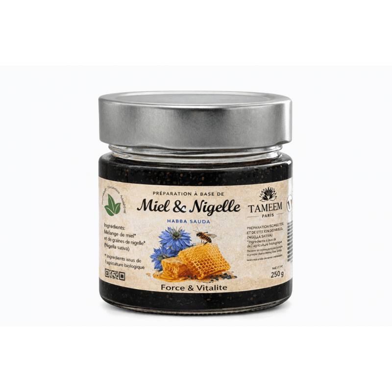 Miel et Nigelle (Habba Sawda) - Boost & Immunité - 250g - Tameem