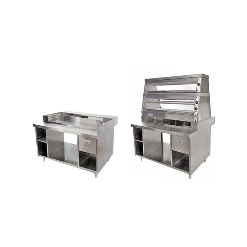 Table inox spéciale Vitrines Chaudes HD3 & HD5 ARCHWAY