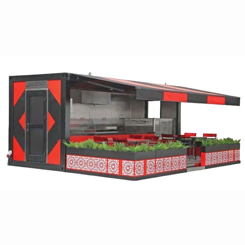 Container restaurant avec terrasse MOBIL RESTO