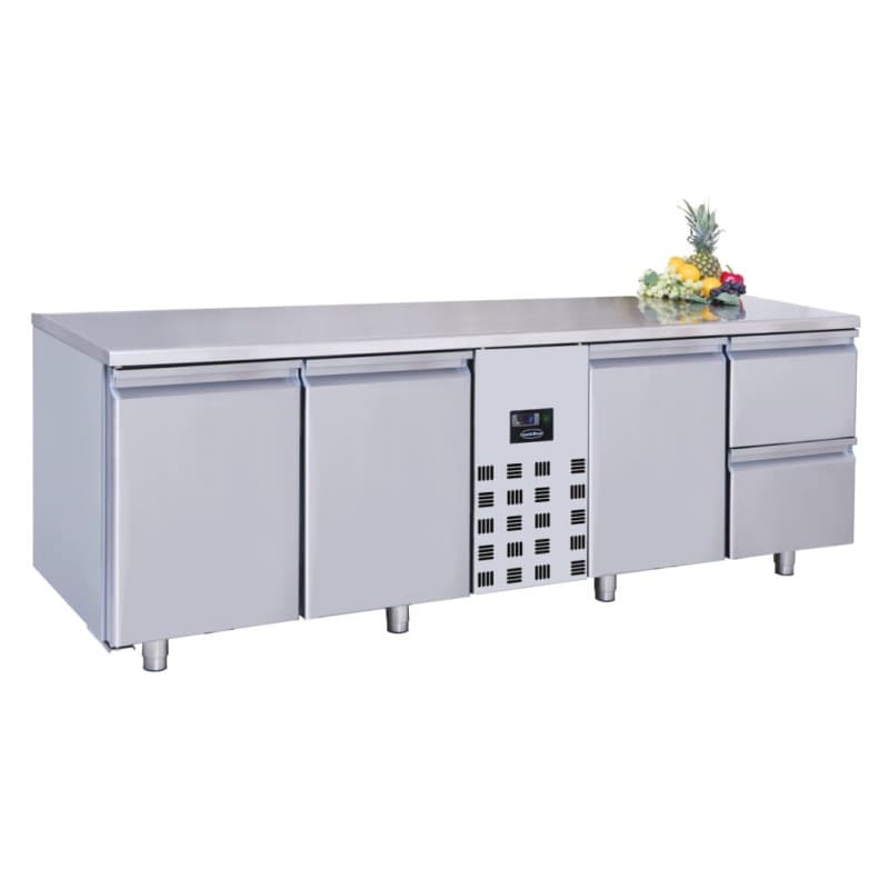 TABLE RÉFRIGÉRÉE 3 PORTES ET 2 TIROIRS COMBISTEEL