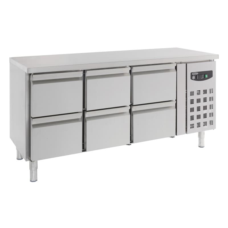 TABLE RÉFRIGÉRÉE 6 TIROIRS COMBISTEEL