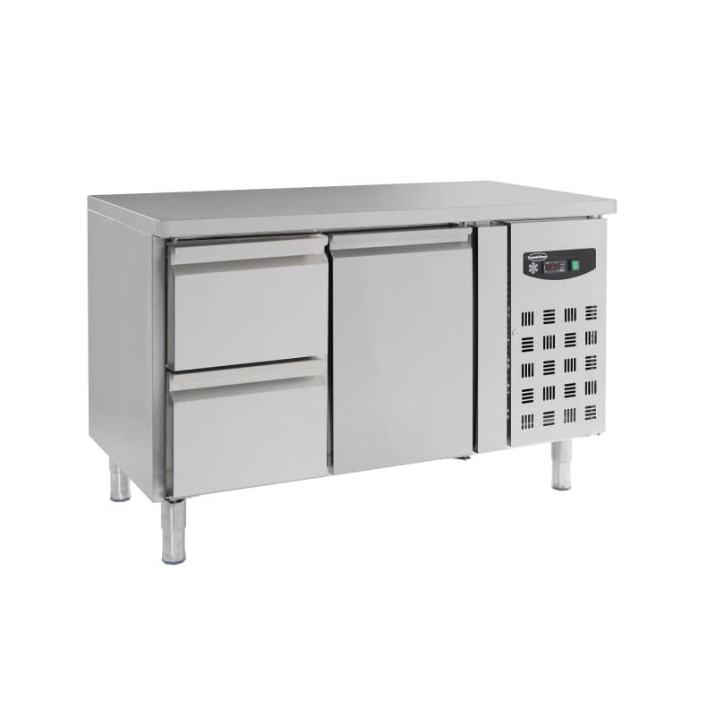 TABLE RÉFRIGÉRÉE 1 PORTE ET 2 TIROIRS COMBISTEEL