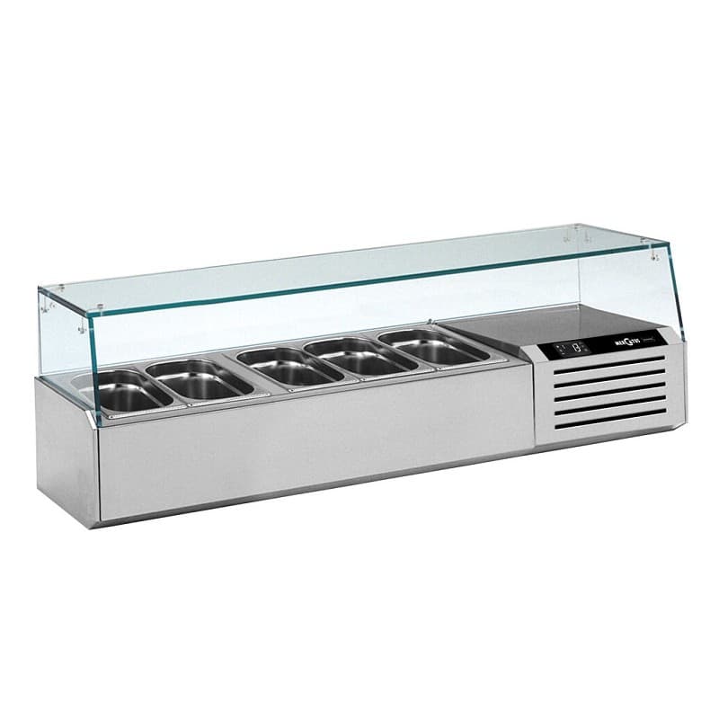 Vitrine Réfrigérée à poser GN1/4 L7 - 1330mm MERCATUS