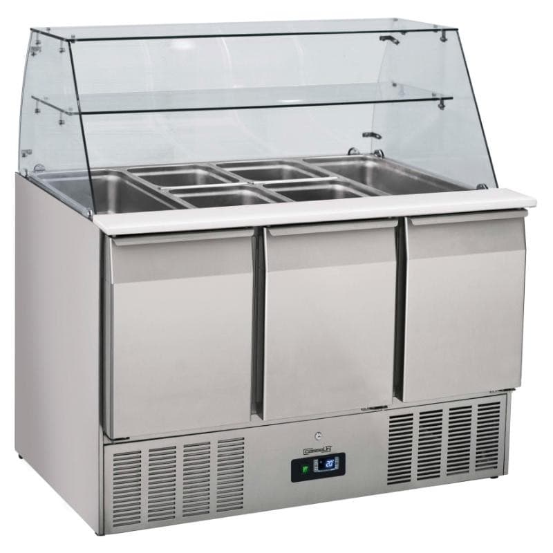 Saladette vitrée 3 portes GN 1/1 CASSELIN