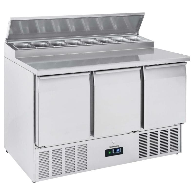 Saladette 3 portes 8 x GN 1/6 CASSELIN