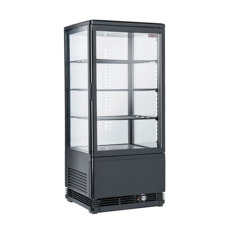 Vitrine réfrigérée 4 faces 4 niveaux 80 L DIVERSO