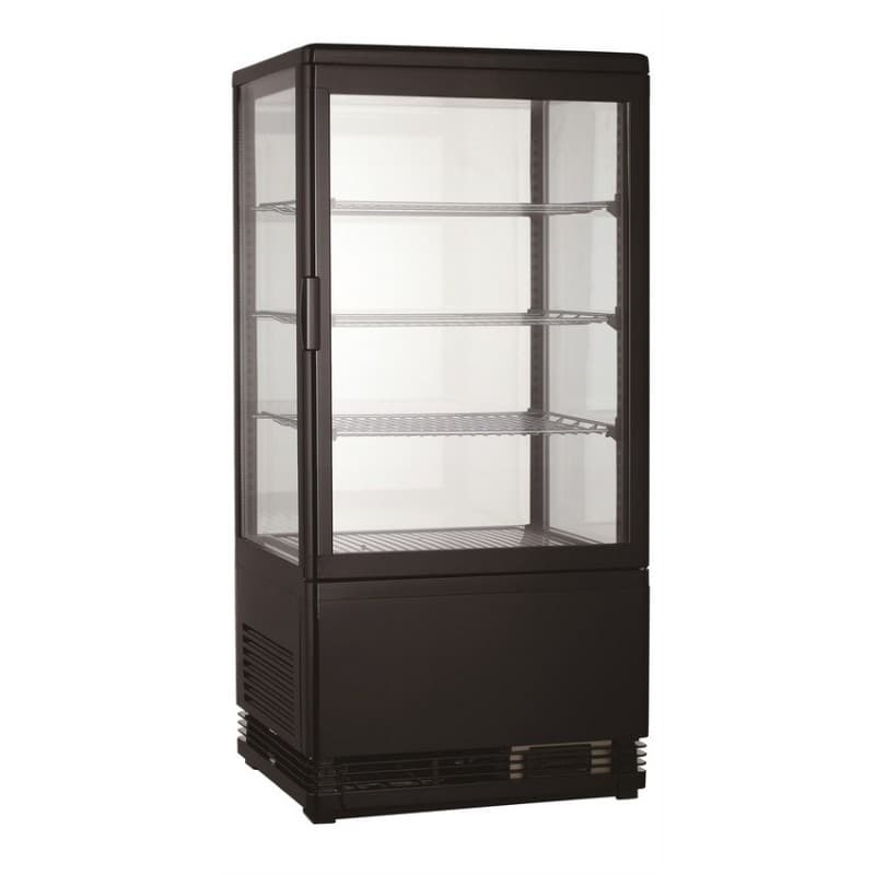 Vitrine réfrigérée 68L noire COMBISTEEL