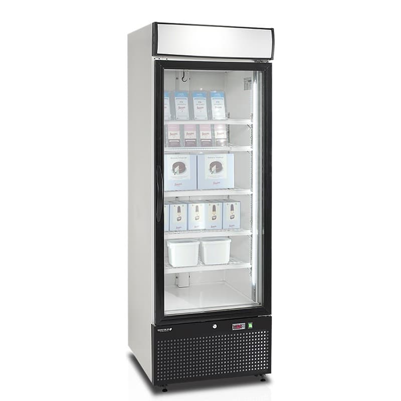 Congélateur vitré Blanc - 412L TEFCOLD
