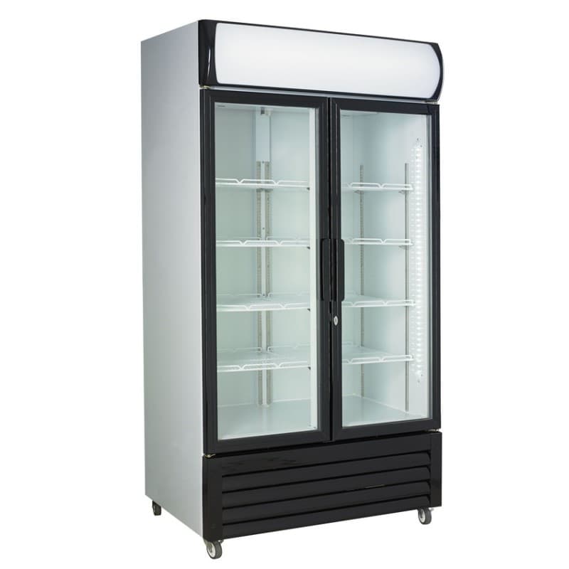 Réfrigérateur 2 portes en verre 670L COMBISTEEL