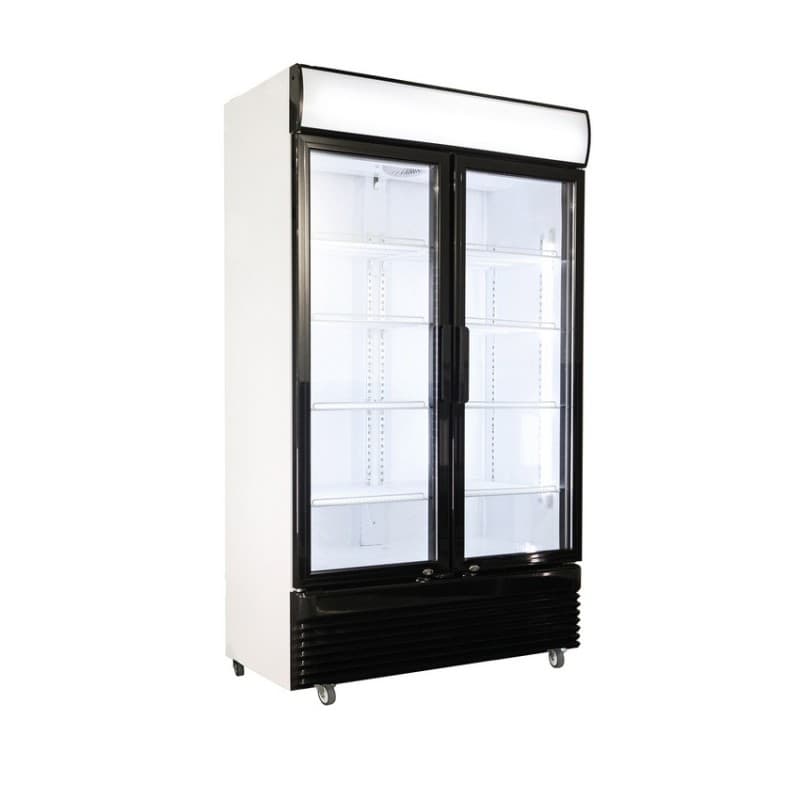 Réfrigérateur 2 portes en verre 750L COMBISTEEL
