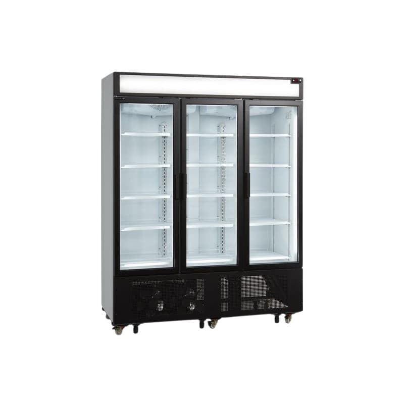 Vitrine réfrigérée 3 portes avec caisson - 825L TEFCOLD