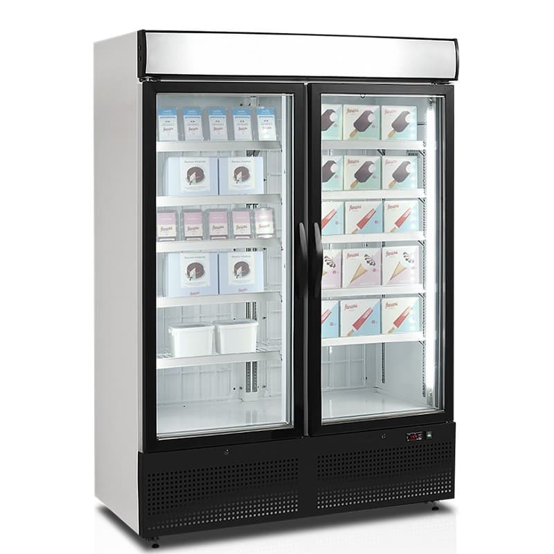 Congélateur vitré à 2 portes - 930L TEFCOLD