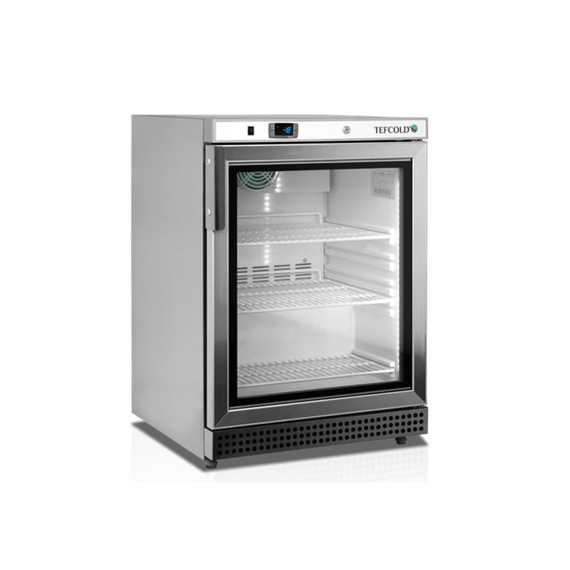 Congélateur vertical de vitrine 120L TEFCOLD