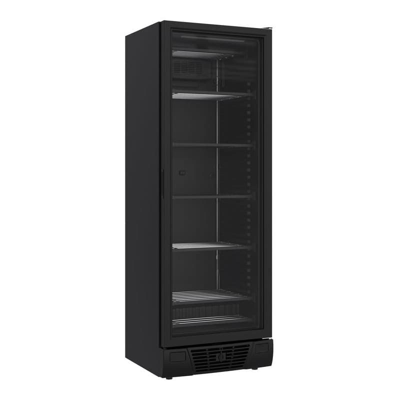 CONGÉLATEUR 1 PORTE EN VERRE NOIR 382L COMBISTEEL