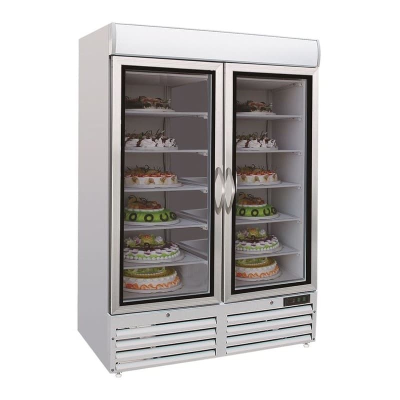 CONGÉLATEUR 2 PORTES EN VERRE COMBISTEEL