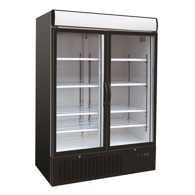 RÉFRIGÉRATEUR 2 PORTES EN VERRE COMBISTEEL