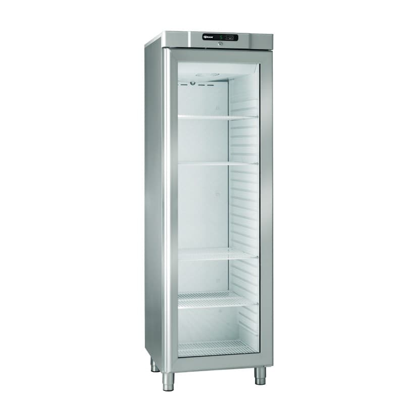 Armoire réfrigérée inox +2/+12°C - 266L Porte vitrée GRAM