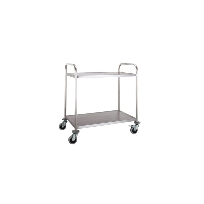 Chariot de service standards 2 étagères COMBISTEEL