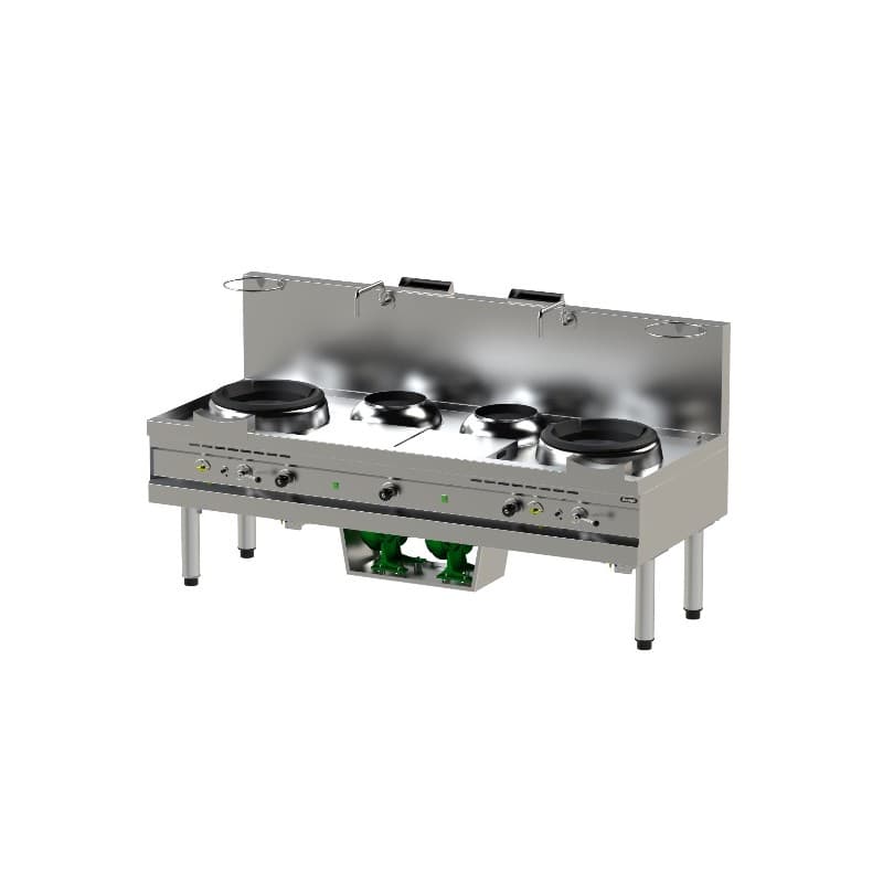 Wok Turbo Gaz et electrique 2 Bruleurs NAYATI