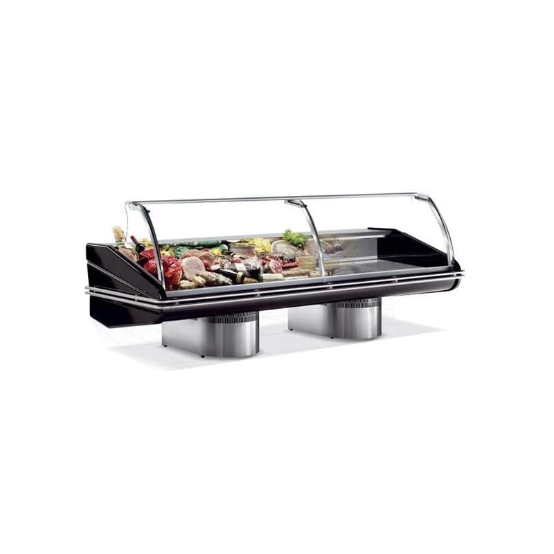 Vitrine d'angle ouvert 45°