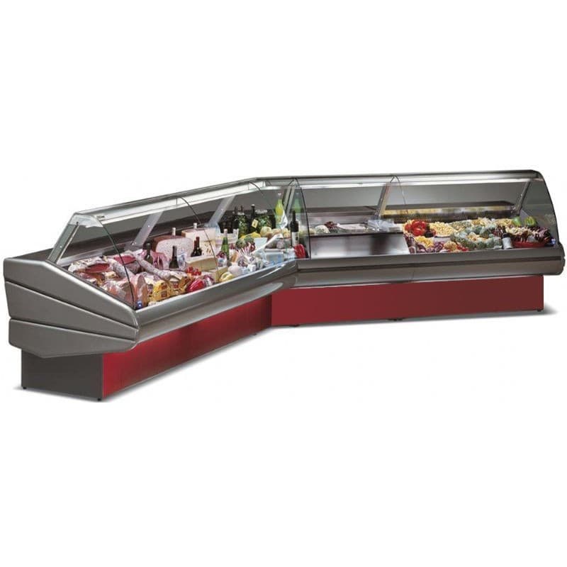 Vitrine d'angle ouvert 90°