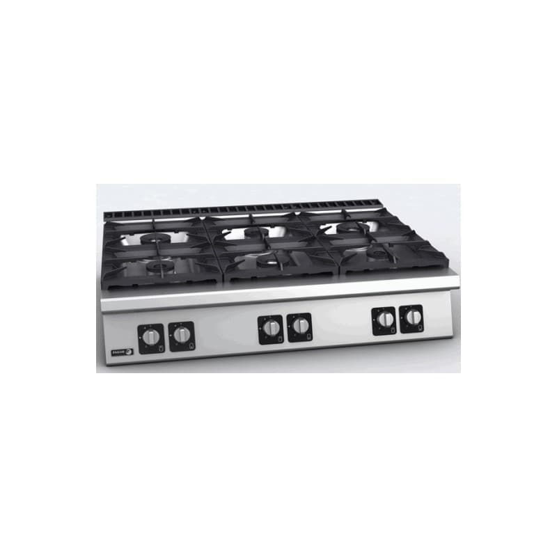 Fourneau gaz a poser 6 feux 41,95KW Fagor