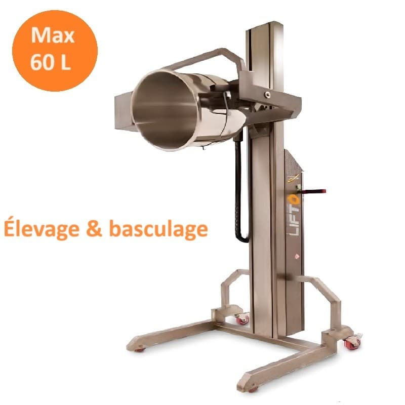 Élévateur Basculeur de cuve MAX 60L Sinmag Europe