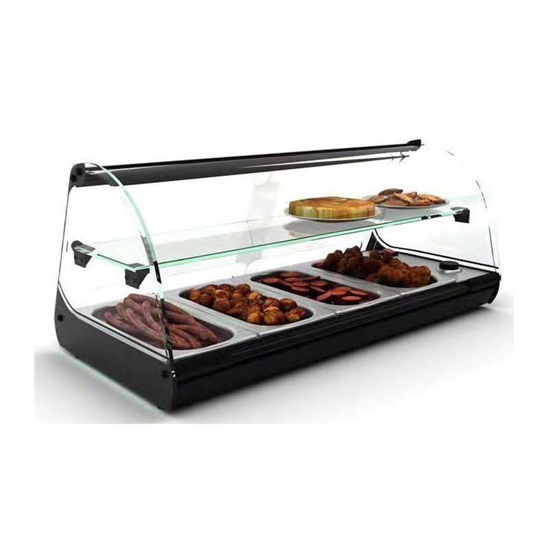 Vitrine bain-marie à poser 4 GN1/3 SAYL