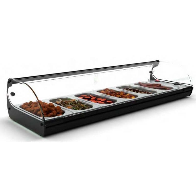 Vitrine bain-marie poser 6 GN1/3 SAYL